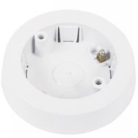Show details for  Round Mounting Box with Earth Terminal, 81mm x 19mm, White