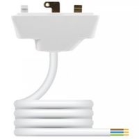 Show details for  Klik 6A 3 Pin Pre-Wired Plug with 2m Cable - White
