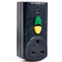 Show details for  13A Non Latching RCD Plug Adapter, Black