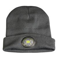 Show details for LED Rechargeable Beanie Hat - Black