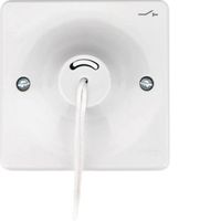 Show details for  10A Fan Isolator Switch Printed 'Isolator', 1 Gang, 3 Pole, White