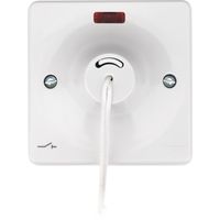 Show details for  Sollysta 50A 2 Pole Ceiling Switch with LED Indicator - White