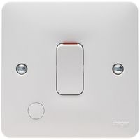 Show details for  20A Double Pole Switch with Flex Outlet, 1 Gang, White, Sollysta Range