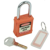 Show details for  Lockout Safety Padlock, Orange