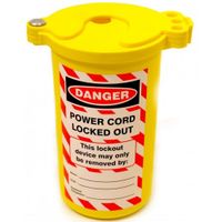Show details for  Cylinder Electrical Plug Lockout, 84mm x 150mm, Yellow