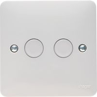 Show details for  Sollysta 2 Gang 250W Push Button Dimmer Switch