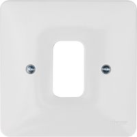 Show details for  Sollysta 1 Gang Grid Front Plate White