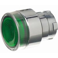 Show details for  Metal 22.5mm Illuminated Flush Push-Button Head Only, Green, IP65