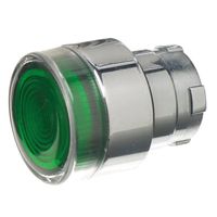 Show details for  Metal 22.5mm Illuminated Flush Push-Button Head Only, Green, IP65