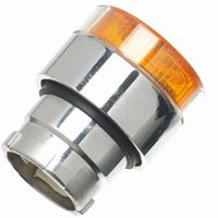 Show details for  Metal 22.5mm Illuminated Flush Push-Button Head Only, Amber, IP65