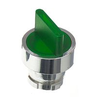 Show details for  Metal 22.5mm Illuminated Selector Switch, Green, 2 Position 'Stay Put', IP65