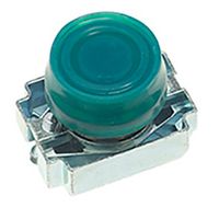 Show details for  22.5mm Metal Booted Push Button with Collar, Green, IP65