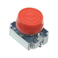 Show details for  22.5mm Metal Booted Push Button with Collar, Red, IP65
