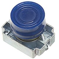 Show details for  22.5mm Metal Booted Push Button with Collar, Blue, IP65