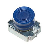 Show details for  22.5mm Metal Booted Push Button with Collar, Blue, IP65