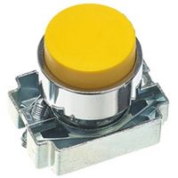 Show details for  22.5mm Metal Projecting Push Button with Collar, Yellow, IP65
