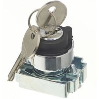 Show details for  22.5mm Metal Key Operated Selector Switch, 3 Position 'Centre Off', IP65