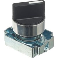 Show details for  Selector Switch with Collar, 22.5mm,  3 Position Spring Return to Centre, Standard Handle, Metal, IP65