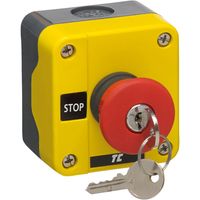 Show details for  Plastic Boxed Emergency Stop Station (IP65) Key Release + 1N/C