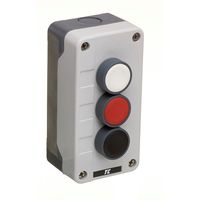 Show details for  Plastic Control Station, 3 Position, 2NO / 1NC, Grey, IP65