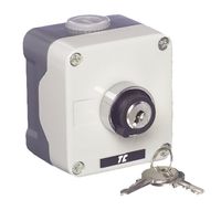 Show details for  Metal Control Station, 1 Position, Key Removable in On/Off, 1NO, Grey, IP65