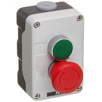 Show details for  Metal Control Station, 1 Position, 1NO / 1NC, Grey, IP65