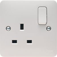 Show details for  13A Double Pole Switched Socket, 1 Gang, White, Sollysta Range