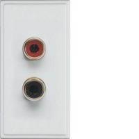 Show details for  Phono Plugs Module, 1 Module, White