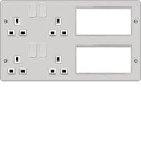 Show details for  Lounge Plate, 8 Module, White