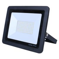 Show details for  100W Slimline Floodlight, 6000K, 8200lm, Black, IP65