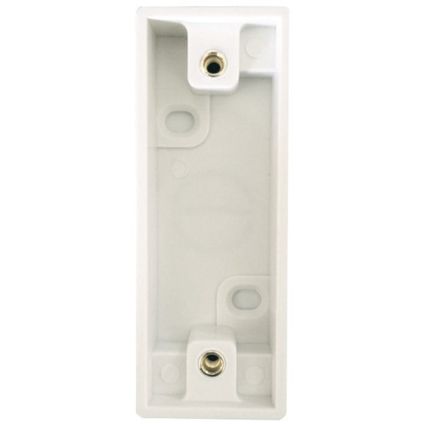 1 Gang 16mm Architrave Pattress White