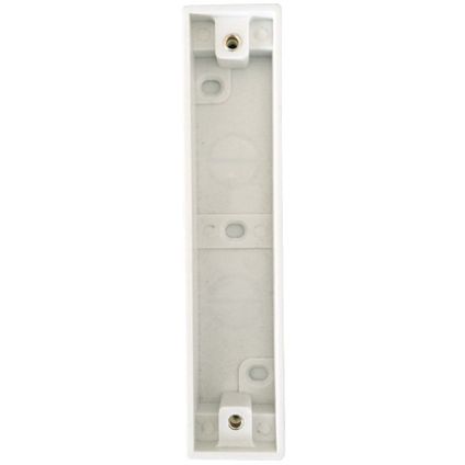 2 Gang 16mm Architrave Pattress White