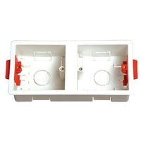Show details for  1 + 1 Gang Dual 35mm Dry Lining Box White