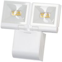 Show details for  2 x 10W LED Compact Floodlight Twin Flood, 4000K, 840lm, IP55, White