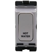 Show details for 20A 1 Way Double Pole Grid Switch 'Hot Water', White, White Trim, Sollysta Range