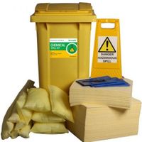 Show details for  Chemical Spill Response Kit, 240l, Wheel Bin