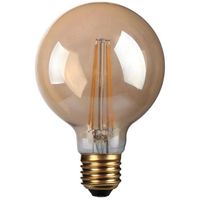 Show details for  4W Decorative LED Filament Lamp, 2700K, 380lm, E27, Dimmable, Antique Gold
