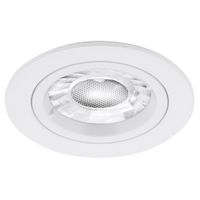 Show details for  EDLM PRO GU10 Fixed Lock Ring Downlight, IP20, Matt White