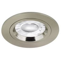 Show details for  EDLM PRO GU10 Fixed Lock Ring Downlight, IP20, Satin Nickel
