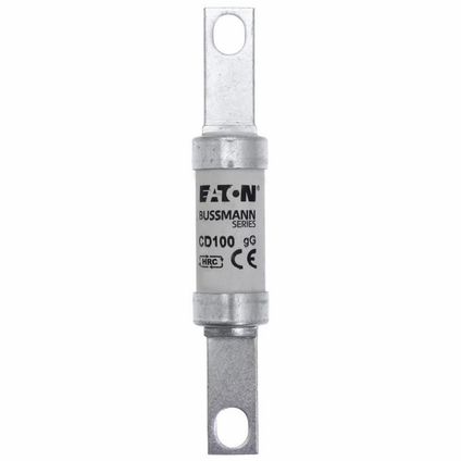 CD100 Cooper Bussmann 100A HRC Fuse, 21mmx 126mm, 500V, 80kA, Bolted ...