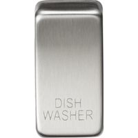 Show details for  Grid Rocker Cover 'Dishwasher', Brushed Chrome, Flat Plate Range