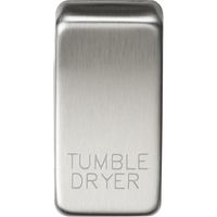 Show details for  Grid Rocker Cover 'Tumble Dryer', Brushed Chrome, Flat Plate Range