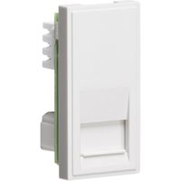 Show details for  White Modular Telephone Slave Outlet IDC