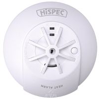 Show details for  Radio Frequency Mains Heat Detector with 9V Backup Battery Included, White