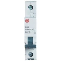 Show details for 40A MCB, 1 Pole, Type C, 230V, 6kA