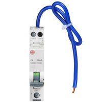 Show details for 6A Miniature RCBO, 1 Pole + Neutral, C Curve, Type A, 30mA, 6kA