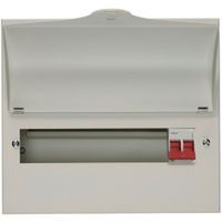 Show details for  100A Consumer Unit Main Switch, 13 Module, 11 Way, White, IP2XC