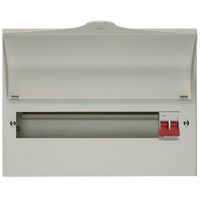 Show details for  100A Consumer Unit, 14 Way, 16 Module, Steel, White, IP2XC