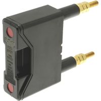 Show details for  20A Back Stud Connected Fuse Holder, 660V, Black, Red Spot Range