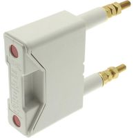 Show details for  20A Back Stud Connected Fuse Holder, 660V, White, Red Spot Range